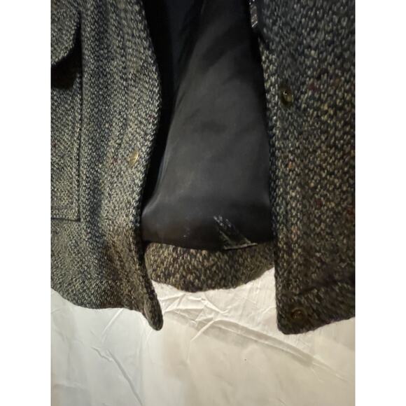 WOOLRICH Woman Vintage 80s Wool Tweed Coat Jacket Women’s Medium Made In USA Zip - Picture 12 of 14